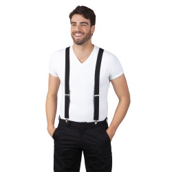 Černé kšandy (šle) pružné